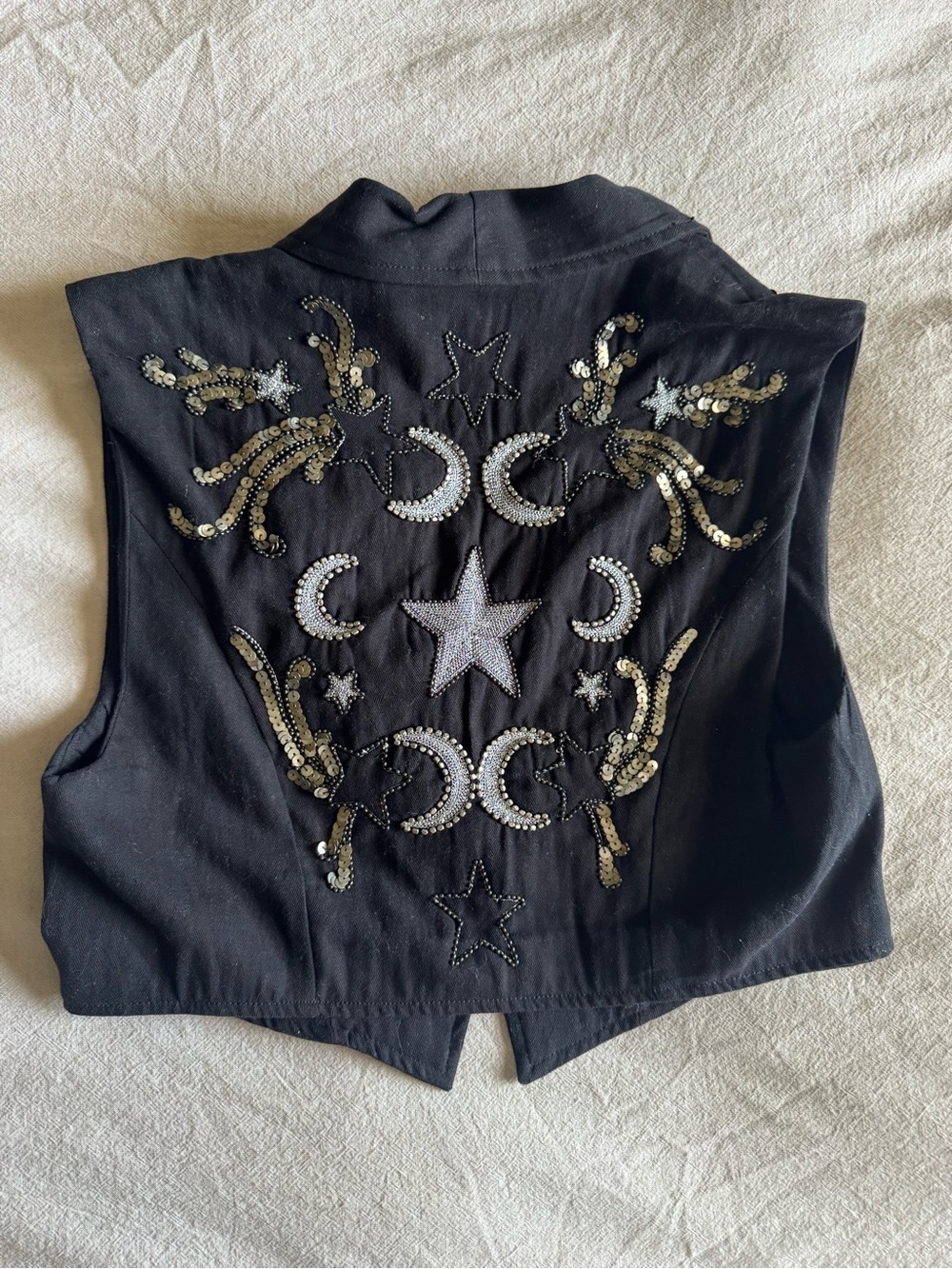 Free People Billy Tux Sequins Vest - Picture 5 of 7